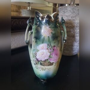 Floral Ceramic Vase R.S. Prussia